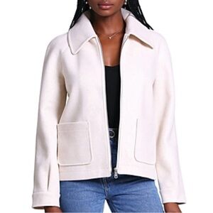 Bloomingdale’s Cream Utility Jacket for Women